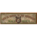Life is Better in the Mountains Bear Latitude Longitude | Wall Art Print on Real Wood