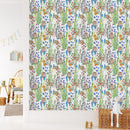 Hedgehogs between Wildflowers Wallpaper