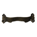 Antique Trunk Lid Lift Cast Brass or Cast Iron, 1-1/4" High x 4-1/8" Wide, Includes Fasteners