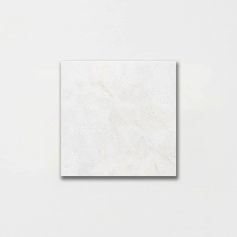 Glacier Honed 5 1/2"x5 1/2" Marble Tile Product shot Tile view 2 