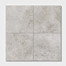 Silver Clouds 18"x18" Polished Marble Tile wall view 2