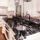 Royal Honed 2"x12" Andorra Marble Molding kitchen view