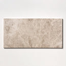 Silver light 12"x24" Honed Marble Tile Product shoot tile profile view