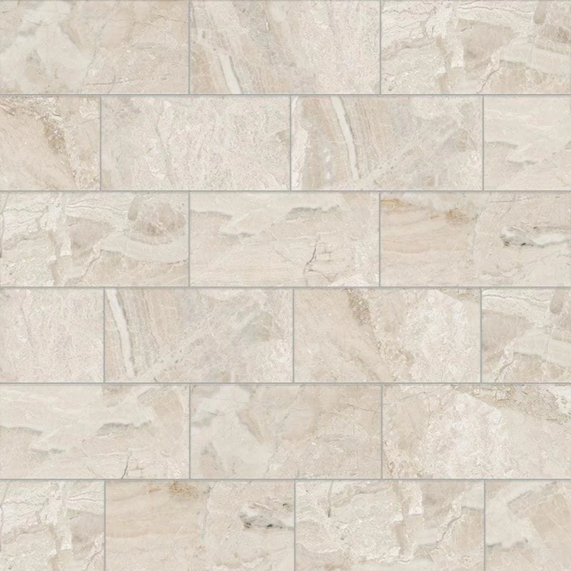 Royal Honed 2 3/4"x5 1/2" Marble Tile profile view