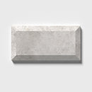 Silver light 2 3/4" x 5 1/2" Honed Subway Marble Tile Product shoot tile view 1