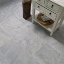 City Cross Cut 16"x24" Leather Marble floor view 4