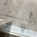 Silver Skyes 12"x24" Polished Marble Tile bath tub view
