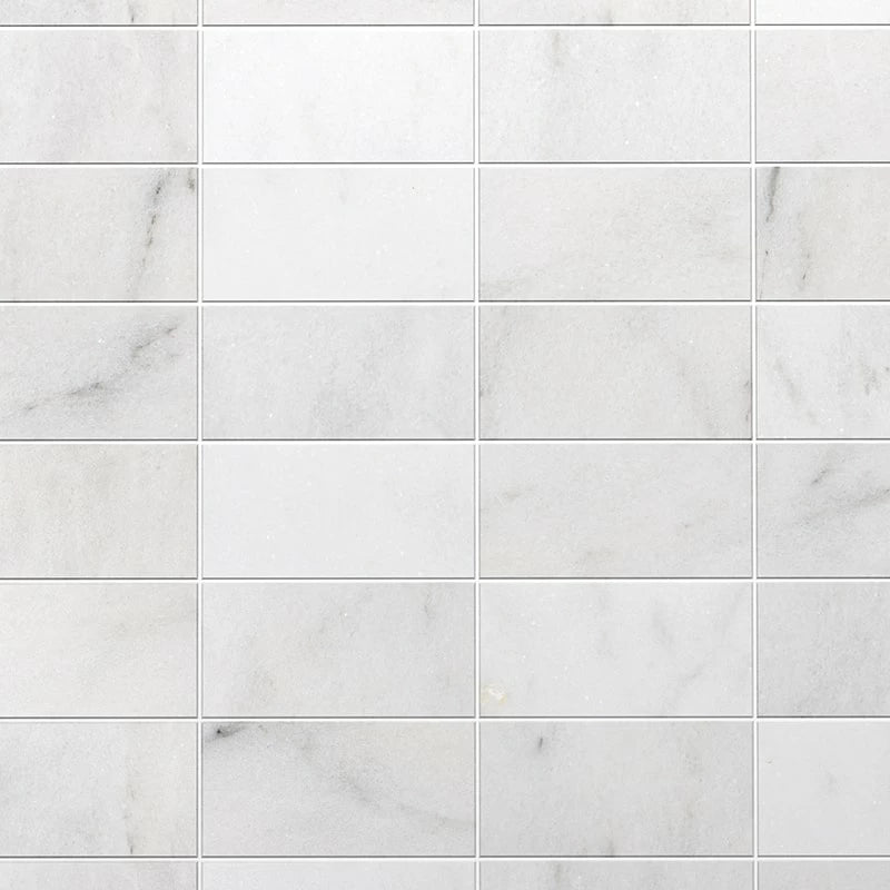 Glacier Honed 6"x12" Marble Tile Product shot tile view 2