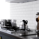 Thassos, Keefer mix 2 3/4"x5 1/2" Honed Marble Tile Product shoot Kitchen view