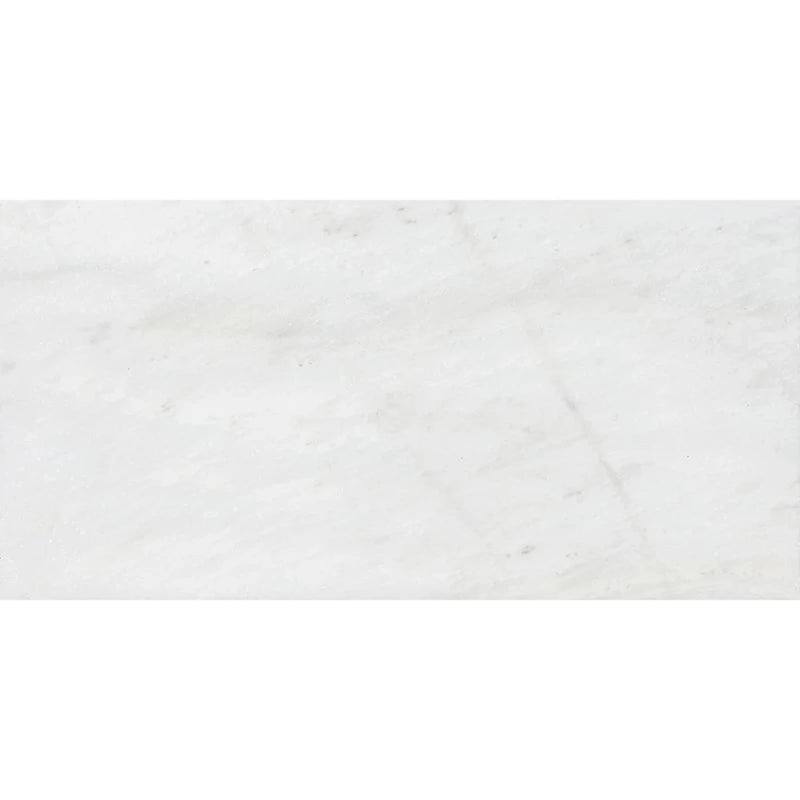 Tranz White 24"x48" Polished Marble Tile view
