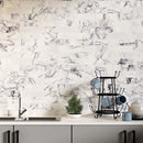 Pitoly Honed 3"x12" Marble Tile kitchen shelf view