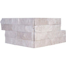 Royal Rock Face 6"x12" Corner Marble Ledger Panel corner view