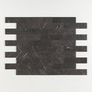 Black Night Honed 3"x12" Marble Tile pattern view