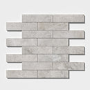 Silver Skyes 3"x12" Polished Marble Tile profile view