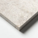 Silver light 3"x12" Honed Marble Tile Product shoot tile edge view