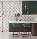 Silver light 3"x12" Leather Marble Tile Product shoot profile view