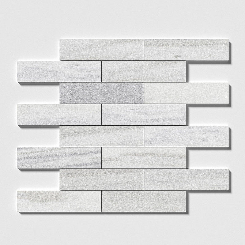 Citylight Leather 3"x12" Marble Tile Product shoot tile view 1