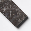 Black Honed 2"x8" Subway Marble Tile closeup view