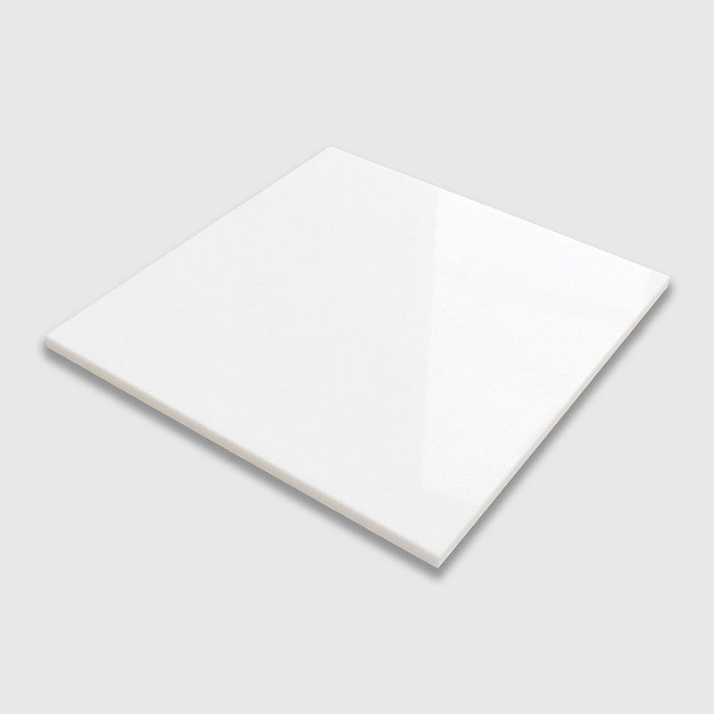 Keefer Mix White Extra 12"x12" Polished Marble Tile angle view
