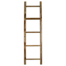 Haussmann Teak Teak Towel Ladder 18 x 64 in Height Adj Shelf Teak Oil