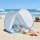 Tiny Land® One-Stop Beach Toy & Tent Set – Light Blue Gingham