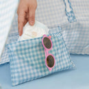 Tiny Land® One-Stop Beach Toy & Tent Set – Light Blue Gingham