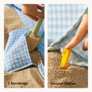 Tiny Land® One-Stop Beach Toy & Tent Set – Light Blue Gingham