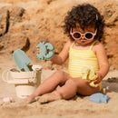 Tiny Land® One-Stop Beach Toy & Tent Set – Light Blue Gingham