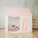 Tiny Land® Sweet Citrus Kids Play Tent – White and Pink Indoor Playhouse