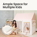 Tiny Land® Sweet Citrus Kids Play Tent – White and Pink Indoor Playhouse