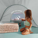 Tiny Land® Baby Beach Tent – Sea Blue Play Tent for Outdoor Fun