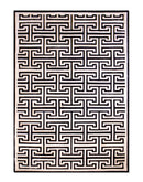 T MODEL – Maze-Inspired Cowhide Patch Rug