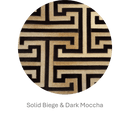 T MODEL – Maze-Inspired Cowhide Patch Rug