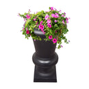 Ornate Round Cast Aluminum Metal 40-in Bird Bath Planter Vase Combo