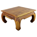 Haussmann Teak Thai Opium Table 29x29x16 inch Height Oak Oil