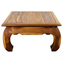 Haussmann Teak Thai Opium Table 29x29x16 inch Height Oak Oil
