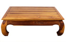 Haussmann Teak Thai Opium Table 32 x 47 x 16 inch Height Oak Oil