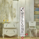 Skiers Welcome Sign | Real Wood Art Print