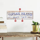Customizable White & Navy Coastal Farmhouse Town Name Latitude Longitude Sign | Wall Art Print on Real Wood