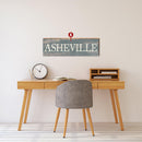 Lodge Cities & Towns Minimalist Blue Customizable | Wall Art Print on Real Wood