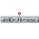 Blue and White Distressed Ship Lap Sign | Customizable | Wall Art Print on Real Wood