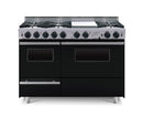 48” True Dual-Fuel Self-Cleaning Convection Range - Open Burners