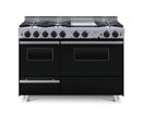 48” True Dual-Fuel Self-Cleaning Convection Range - Open Burners