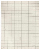 Tieve Black & White Grid Wool Rug