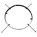 TRA01 Palm Tree Mounting Ring Light Bracket Landscape Lighting Accessory Light Fixture Mount