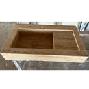 HANDCRAFTED CUSTOM TRAVERTINE SINK - 4 (TR-078)