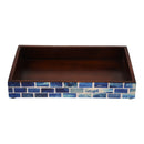 Vanity Trays Parlour Bond Pattern Bone & Resin Inlay Collection in 10x6