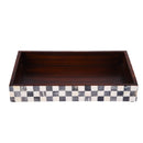 Vanity Trays Parlour Checkered Pattern Bone Inlay Collection in 10x6