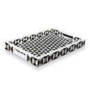 Decorative Tray Discovery Cypher Pattern Resin Inlay Collection in 11x17