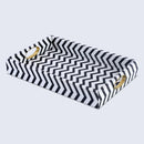 Decorative Tray Optique Safari Pattern Resin Inlay Collection in 11x17